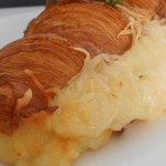 Recette des Croissants fourrés au fromage et reste de poulet fais