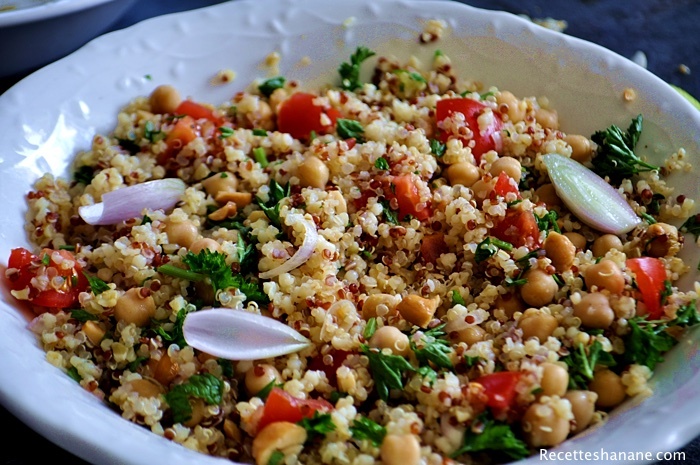 Recette Facile | Taboulé de quinoa et pois chiche