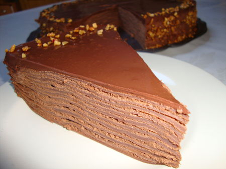 Recette Facile | Gâteau de crêpes aux crémeux de chocolat noir