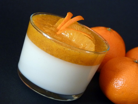 Recette Facile | panna cotta à l'orange sans creme fraiche