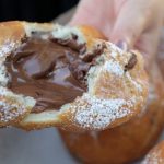 Beignets fourrés au chocolat au four