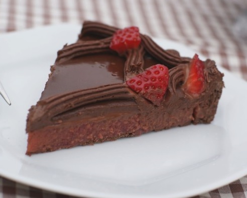 Recette Facile | tarte chocolat et fraises