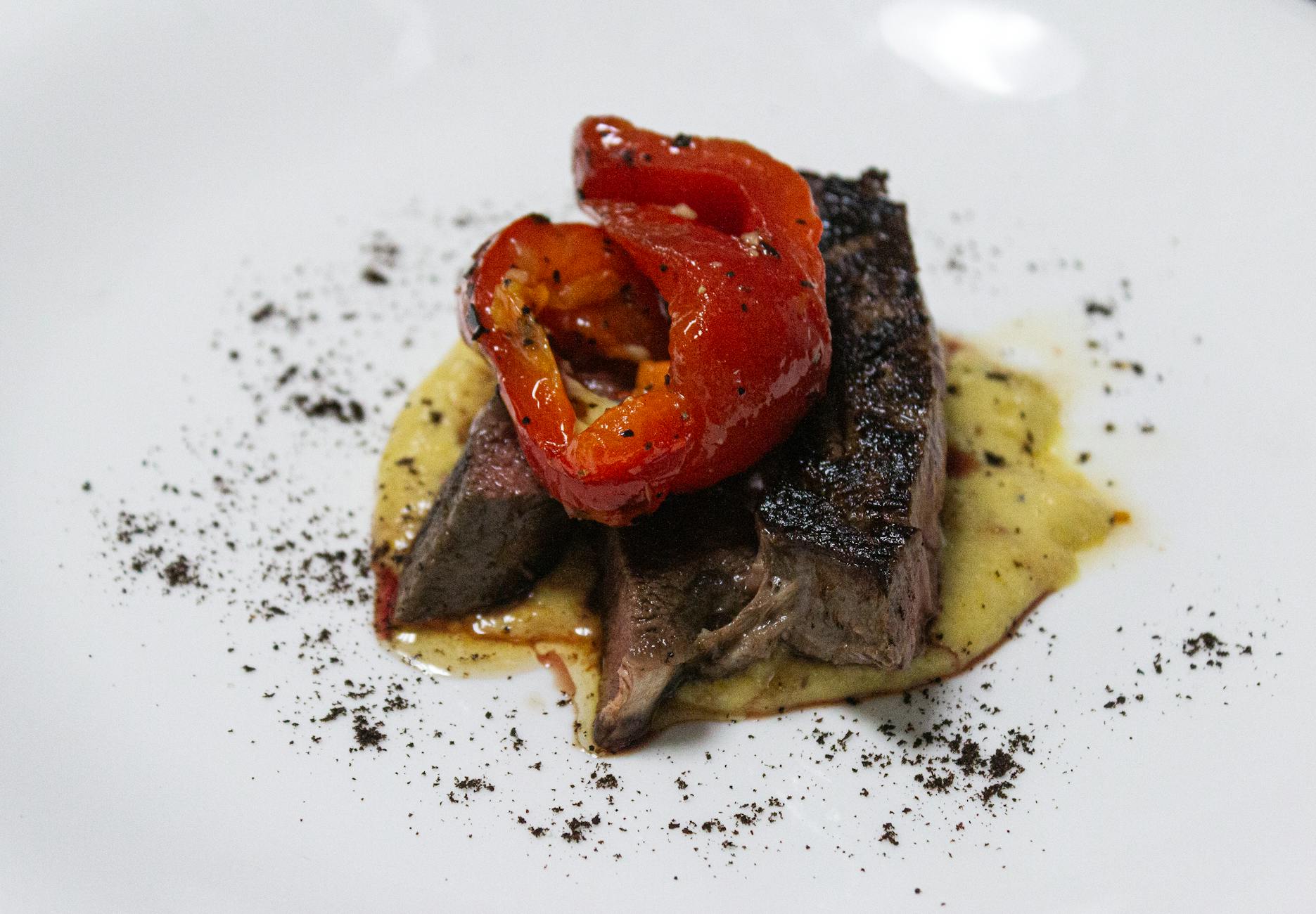 Carpaccio de Saint Jacques au Citron Vert et Baies Roses